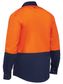WORKWEAR BISLEY TWO TONE HIVIS SHIRT L/S EA