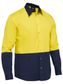 WORKWEAR BISLEY TWO TONE HIVIS SHIRT L/S EA