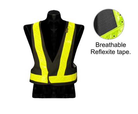 WORKWEAR STYX MILL HI VIS VEST MESH HI GRADE EA