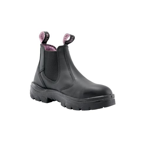 BOOT STEEL BLUE HOBART LADIES SLIP ON PAIR AUS SIZE BLACK