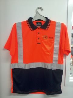 SMART ENV - 801083 DAY/NIGHT HI VIZ POLO + LOGO
