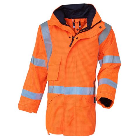 RAINWEAR SAFE-T-TEC ESSENTIALS JACKET FR TTMC WATERPROOF ORANGE