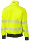 WORKWEAR BISLEY BOMBER JACKET TAPED HI VIS SOFT SHELL -YELLOW