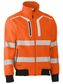 WORKWEAR BISLEY BOMBER JACKET TAPED HI VIS SOFT SHELL - ORANGE