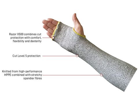 GLOVES ESKO RAZORX500 CUT 5 SLEEVE 45CM E432 EACH