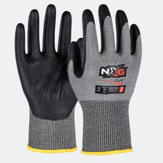 GLOVES SAFETY MATE NXG CUT C LITE GREY/BLACK PAIR