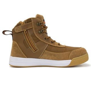 BOOTS BISON LOW CUT LACE UP ZIPSIDE BROWN