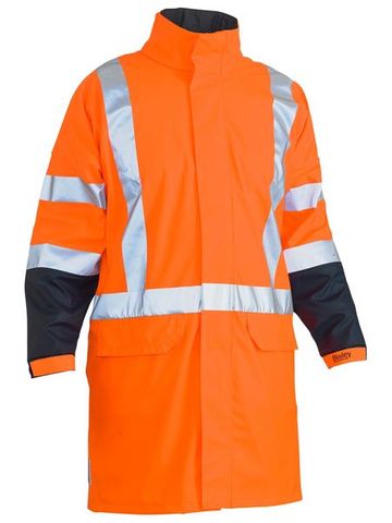 RAINWEAR BISLEY JACKET TTMC-W STRETCH PU ORANGE