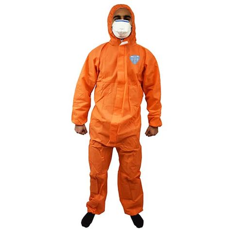 DISPOSABLE COVERALL SURESHIELD SMS ORANGE (SS150-O-2)