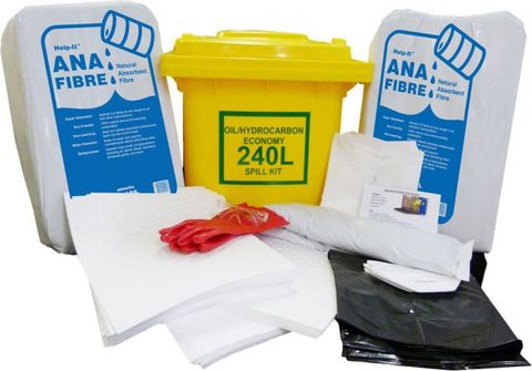 ENVIRONMENTAL QSI HELP-IT ECONOMY OIL SPILL KIT - 240L (ASK240OIL)