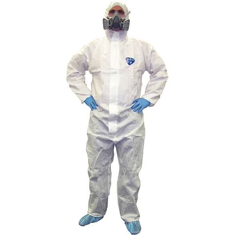 DISPOSABLE COVERALL SURESHIELD SMS WHITE (SS150-W-3)