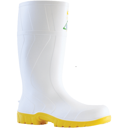 GUMBOOT BATA SAFEMATE WHITE/YELLOW