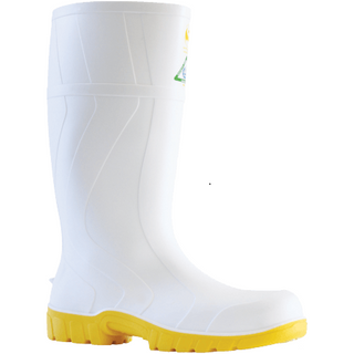 GUMBOOT BATA SAFEMATE WHITE/YELLOW