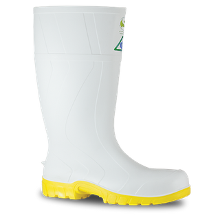 GUMBOOT BATA SAFEMATE WHITE/YELLOW