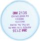 RESPIRATORY 3M PARTICULATE FILTER P3 PAIR