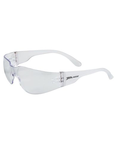 EYEWEAR JB'S WEAR SAVER WRAP AROUND CLEAR LENS & FRAME SAFETY SPEC