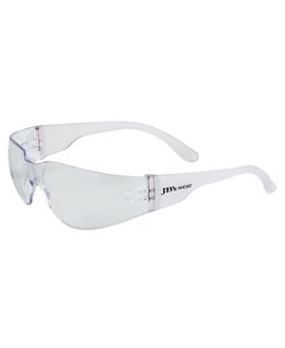EYEWEAR JB'S WEAR SAVER WRAP AROUND CLEAR LENS & FRAME SAFETY SPEC