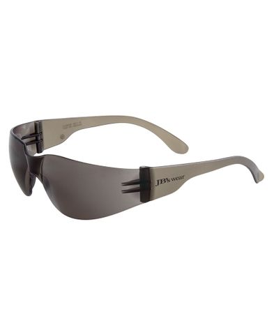 EYEWEAR JB'S WEAR SAVER WRAP AROUND SMOKE LENS & FRAME SAFETY SPEC