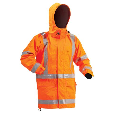 JACKET INDEPENDENT RAIN SCREEN LEFT CHEST ORANGE