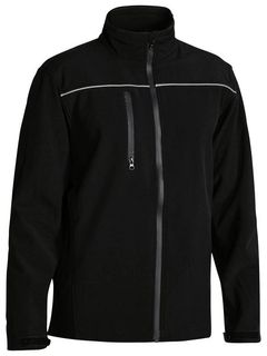 JACKET SOFT SHELL INDEPENDENT TRAFFIC EMB LEFT ARM BLACK