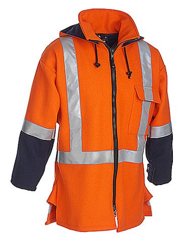 JACKET ROADIE WOOL INDEPENDENT TRAFFIC EMB x2 LEFT ARM NAMED OR/NA