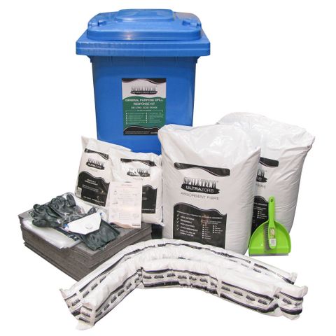 ENVIRONMENTAL SPILL KIT 240LT ECONOMY W WHEELIE BIN EACH