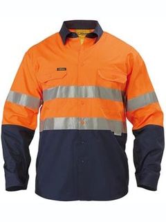 WORKWEAR BISLEY SHIRT LIGHTWEIGHT TWO TONE  DAY NIGHT
