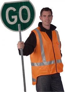 ENVIVO - HI VIS ORANGE TRANSIT VEST + LOGO