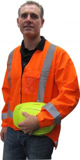 WORKWEAR VEST LONG SLEEVE TTMC ORANGE TAPE
