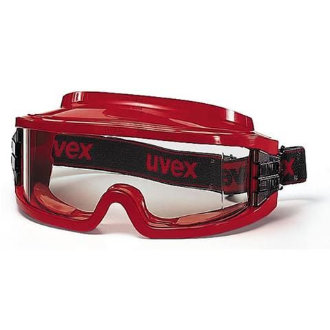 EYEWEAR UVEX ULTRAVISION GOGGLES GAS TIGHT AND CHEM FRAME RED