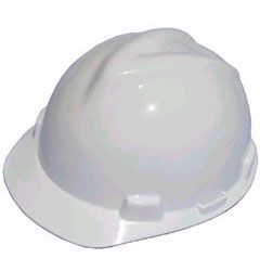 HEAD PROTECTION NALCO LOGO - V GARD ELITE HARD HAT WHITE