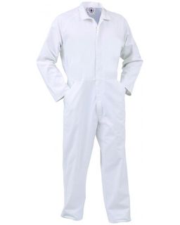 WORKWEAR ARGYLE FOOD INDUSTRY COTTON  NYLON ZIP OVERALL