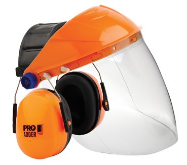 HEARING PRO SAFE EARMUFF BROWGUARD VISOR ASSEMBLED COMB CL 5 EA