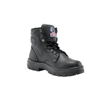 BOOT STEEL BLUE ARGYLE BLK LACE UP PAIR