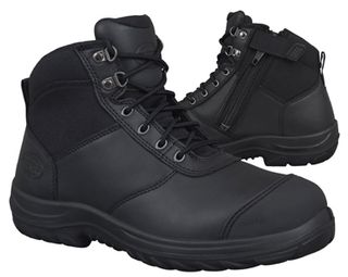 BOOT OLIVER 34 SERIES ZIP SIDE LACE UP BOOT BLACK PAIR