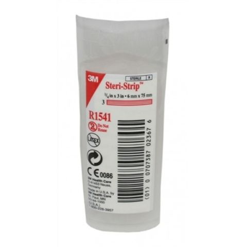 FIRST AID 3M STERI-STRIP WOUND CLOSURE 3'S