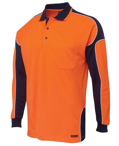 JBs Hi-Vis Long Sleeve Polo