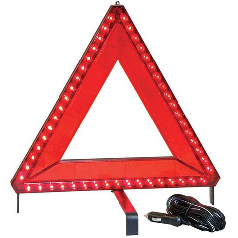 TRAFFIC PSL TRIANGLE WARNING LED RED EA