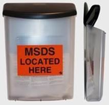 STORAGE SDS WEATHERPROOF CLEAR PLASTIC CONTAINER EA