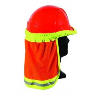 HEAD PROTECTION ESKO HI-VIS HARD HAT ELASTIC SUN SHIELD ORANGE/YELLOW EDGING
