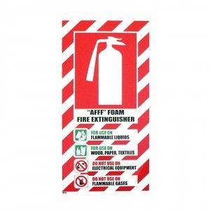 FIRE EXTINGUISHER BLAZON - FOAM