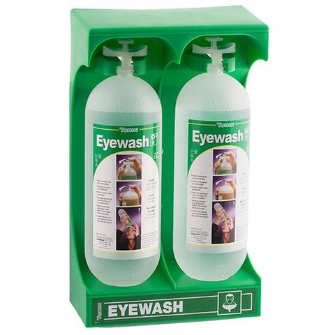 FIRST AID TOBIN EYEWASH MOBILE STAND 2 x 1L BOTTLES