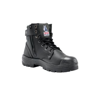 BOOT STEEL BLUE ARGYLE LACE UP B/C ZIP PAIR
