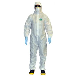 DISPOSABLE SAFE-T-TEC BARRIER TEC 1000 COVERALL WHITE
