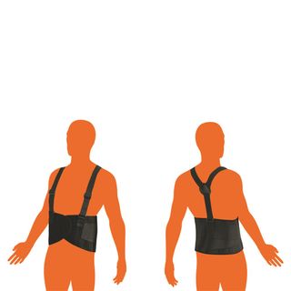 FIRST AID BACK SUPPORT BELT WITH STRAPS