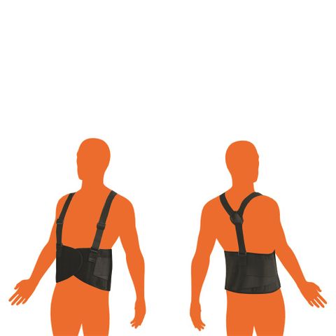 FIRST AID BACK SUPPORT BELT WITH STRAPS