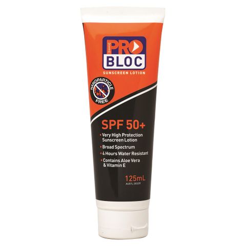SUNSCREEN PRO BLOC SPF 50 + 125ML SQUEEZE BOTTLE