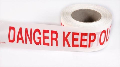 TAPE APEX DANGER KEEP OUT TAPE RED ON WHITE EA