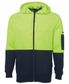 WORKWEAR JBS WEAR HI VIS DAY ONLY FULL ZIP FLEECY HOODIE
