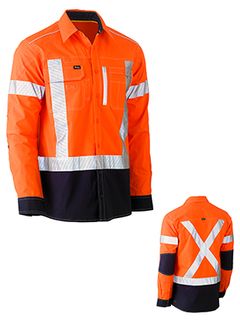 WORKWEAR BISLEY FLEX & MOVE UNI TAPED SHIRTS L/S